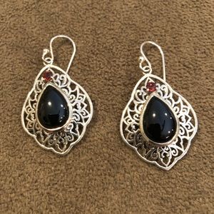 NWOT Sterling Silver Stone Earrings